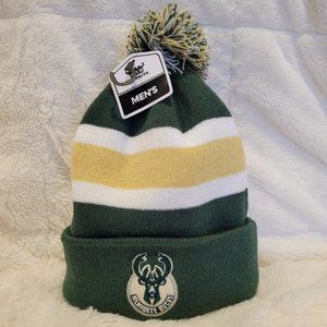 Mens Milwaukee Bucks Knit Cuffed Hat New